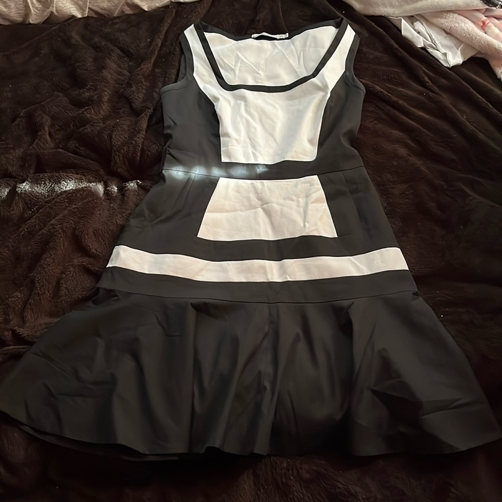 Black and white Karen miller dress
